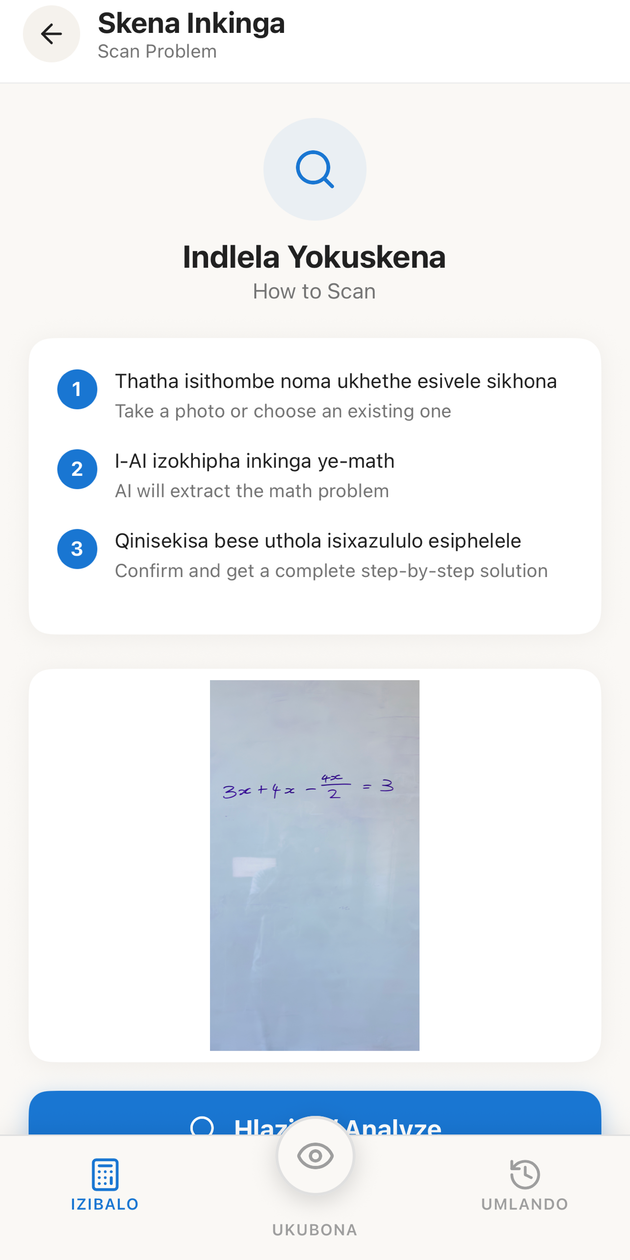 Object detection with isiZulu names